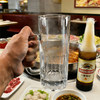 Chope à bière classique avec tasse en verre à motif de grande capacité 620 ml