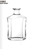 Bouteille d\'alcool transparente de 750 ml pour le rhum