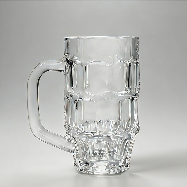 Chope à bière personnalisable en verre pétillant de 360 ​​ml