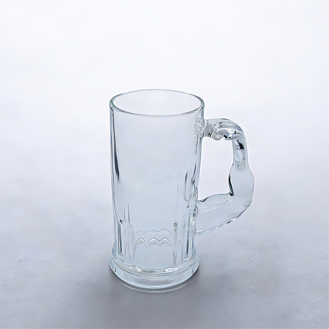 Tasse à bière avec poignée à bras musculaire de 590ml, verre de bar créatif