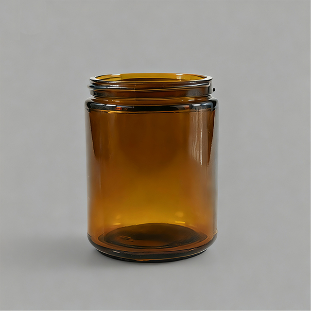  Bougeoir classique en verre couleur thé avec couvercle, cadeau de décoration de noël