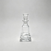 Bouteille en verre transparent en forme de pyramide, avec bouchon spécial, parfum, cosmétiques, produits chimiques, verrerie