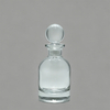 Flacon de parfum en verre transparent avec bouchon rond pour usage aromathérapie à domicile